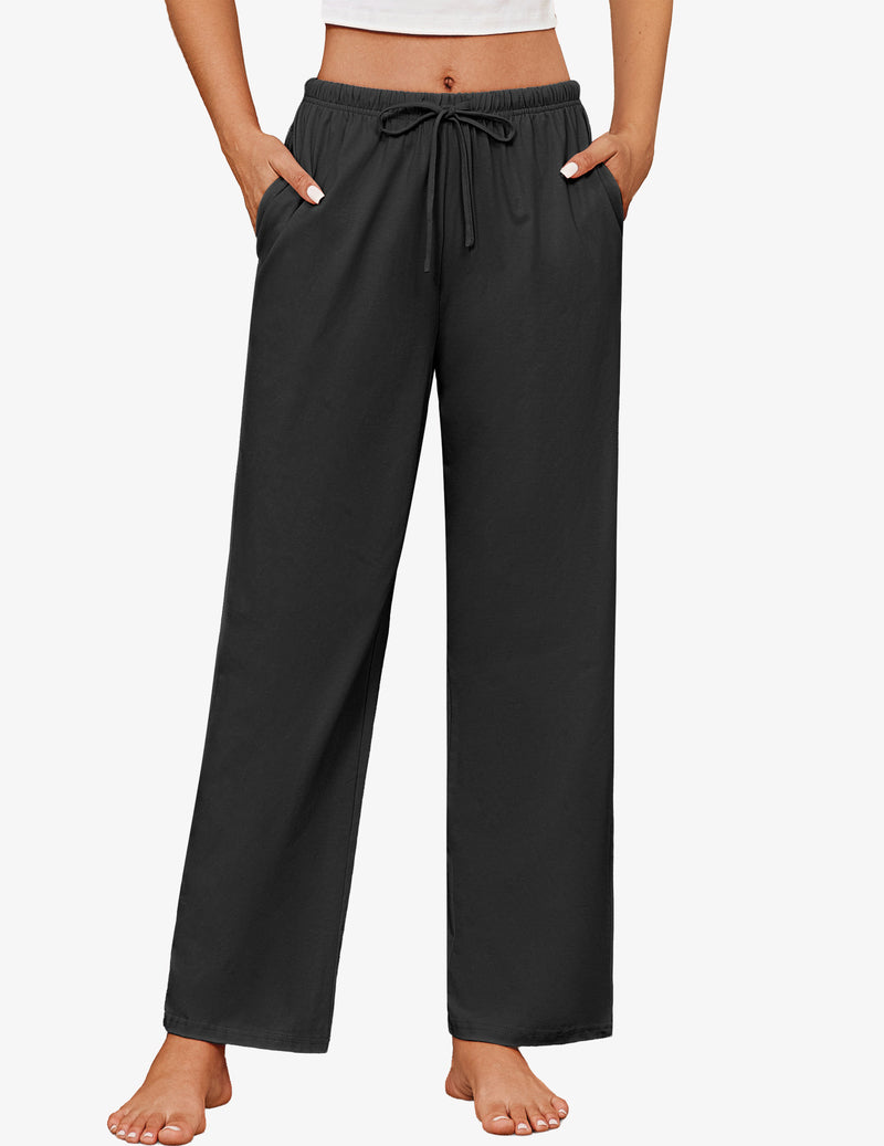 100% Cotton Pajama Pants Casual Drawstring Soft Pj Pants