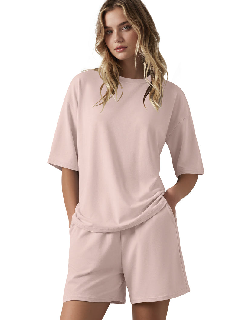 2-Piece Lounge Set ¡ª Oversized T-Shirt & Casual Shorts