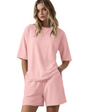 2-Piece Lounge Set ¡ª Oversized T-Shirt & Casual Shorts