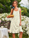 Women Cute Ruffle House Dress Sleeveless Tank Victorian Dress