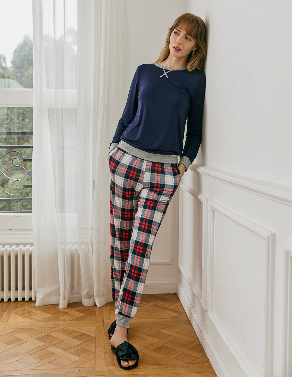 Soft Plaid Pajama Set (US Only)