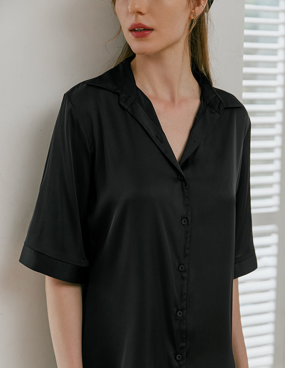 Boyfriend Style Sexy Silk Nightgown (US Only)