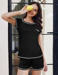 2 Piece Loungewear Tops and Shorts Set