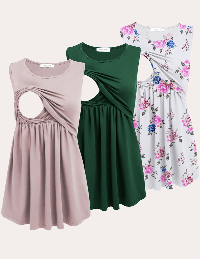 Nursing Tank Tops 3 Packs (US Only)