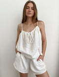 100% Cotton Crinkle Texture Lounge Set
